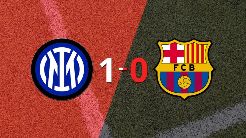 Inter derrotó en casa 1-0 a Barcelona