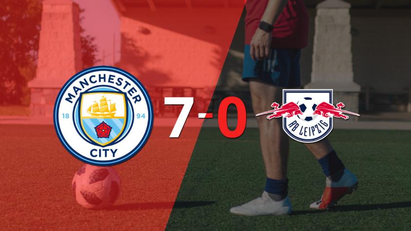 Manchester City golea y confirma su clasificación a Cuartos de Final