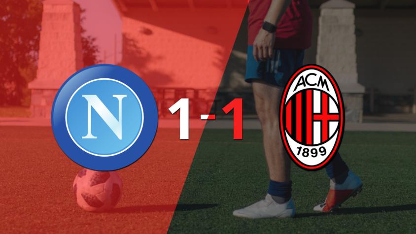 Milan igualó con Napoli, pero se clasificó a Semifinales