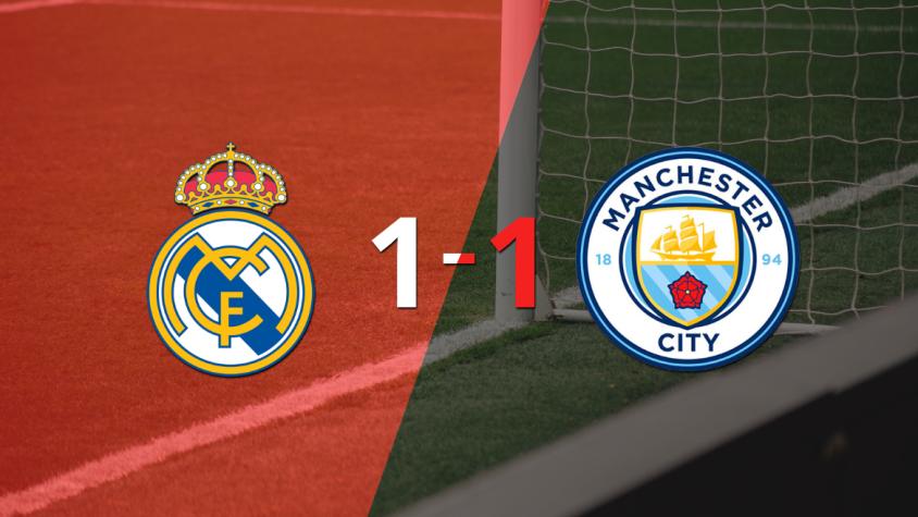 Manchester City se llevó un empate en la ida frente a Real Madrid