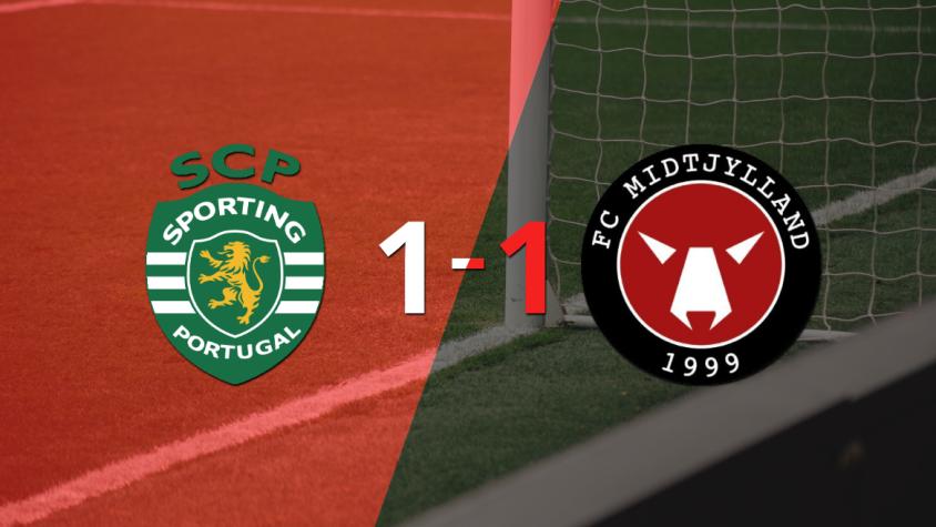 Midtjylland empata con Sporting Lisboa y la instancia se define a la vuelta