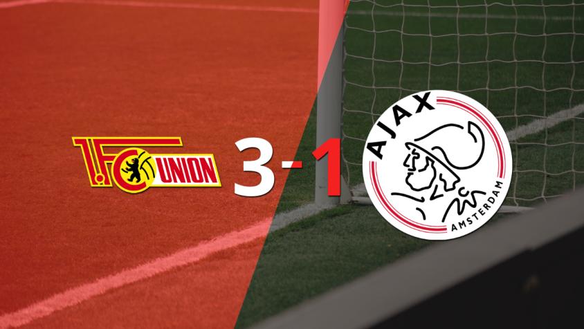 Unión Berlín clasificó al vencer 3 a Ajax Unión Berlín clasificó al vencer 3 a Ajax