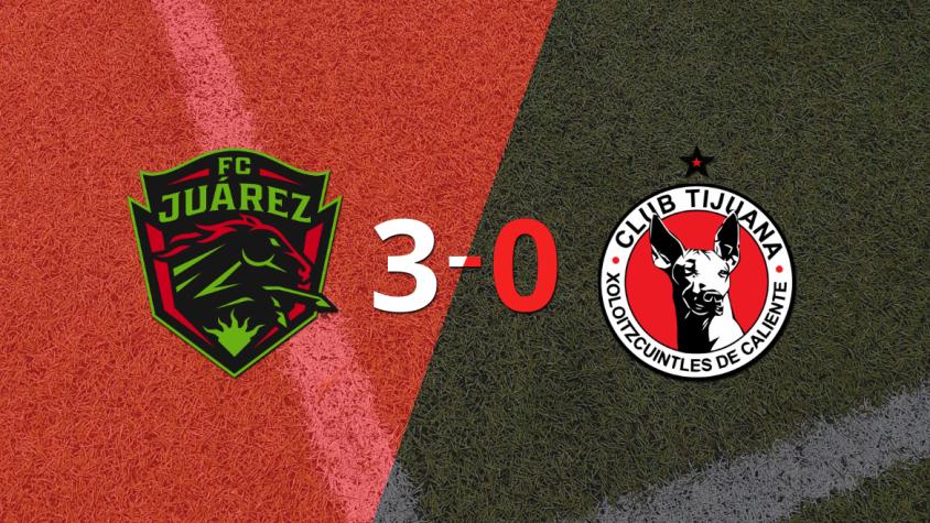FC Juárez goleó 3-0 a Tijuana con doblete de Darío Lezcano
