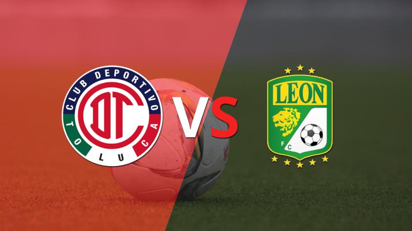 Empate a 0 en el comienzo del segundo tiempo entre Toluca FC y León Empate a 0 en el comienzo del segundo tiempo entre Toluca FC y León