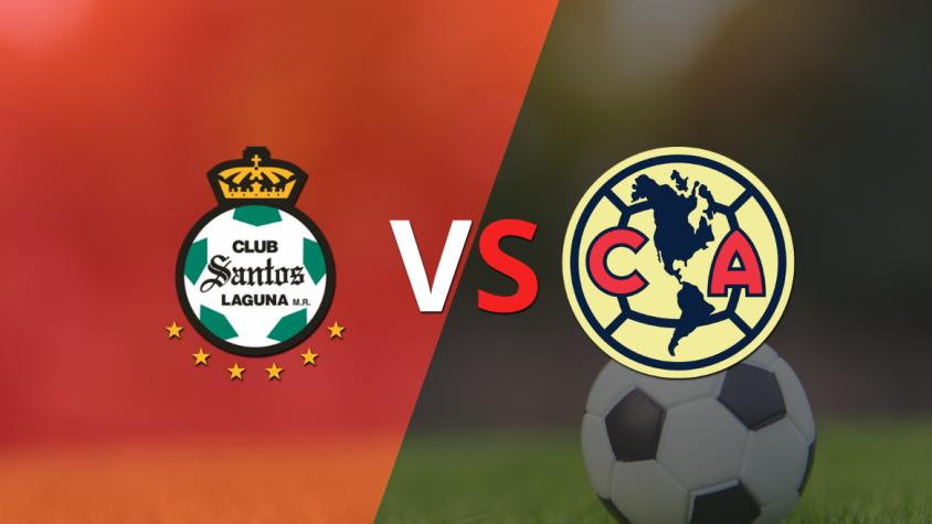 Club América se lo empató a Santos Laguna en el estadio Corona