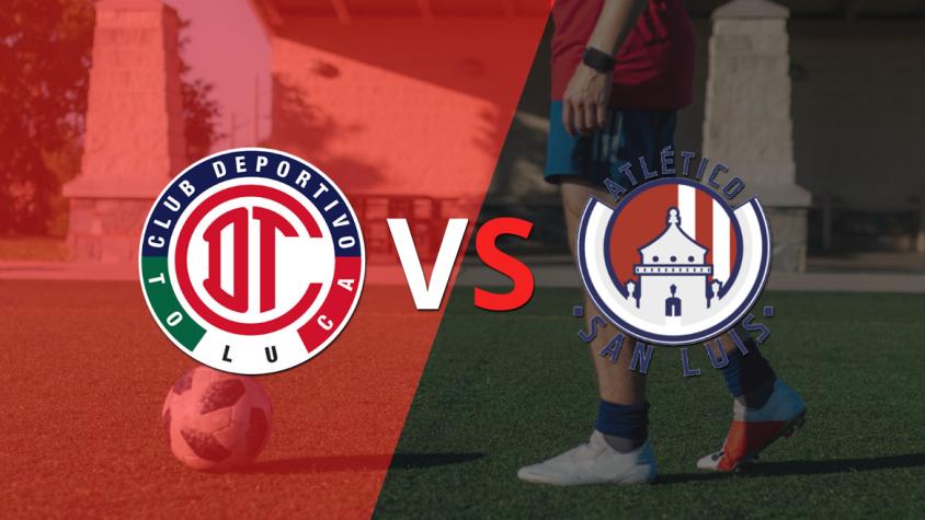 Comienza la etapa complementaria con Toluca FC avanzando en el marcador