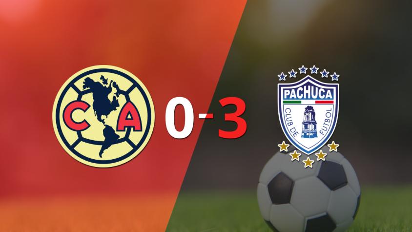 Arrolladora victoria de Pachuca en casa de Club América