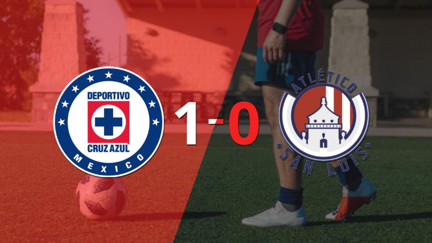 A Cruz Azul le alcanzó con un gol para derrotar a Atl. de San Luis en el estadio Azteca