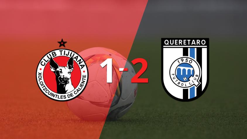 Victoria apretada de Querétaro por 2-1 sobre Tijuana