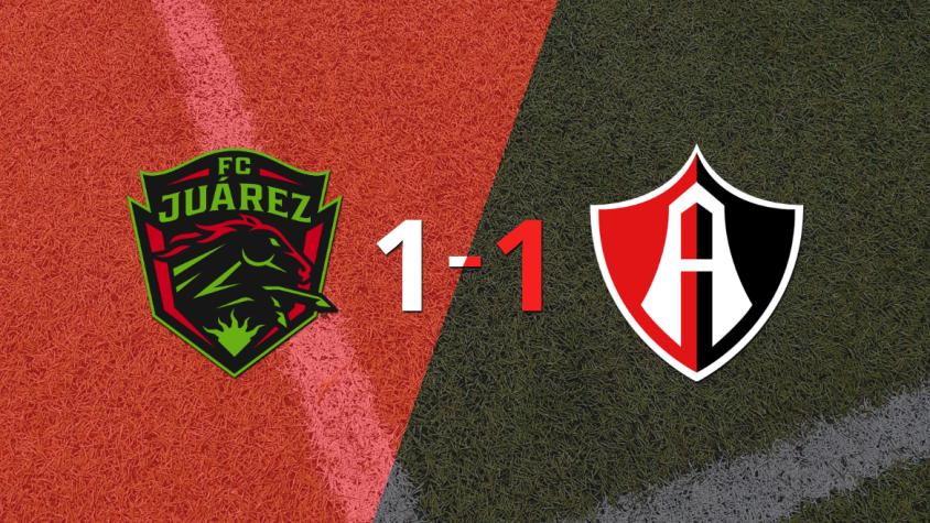 FC Juárez y Atlas empataron 1 a 1