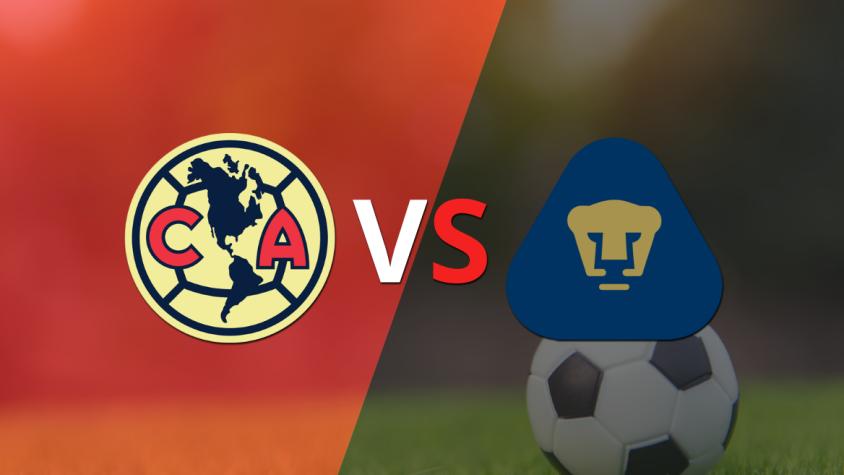 Club América y Pumas UNAM empatan sin goles en el inicio del segundo tiempo