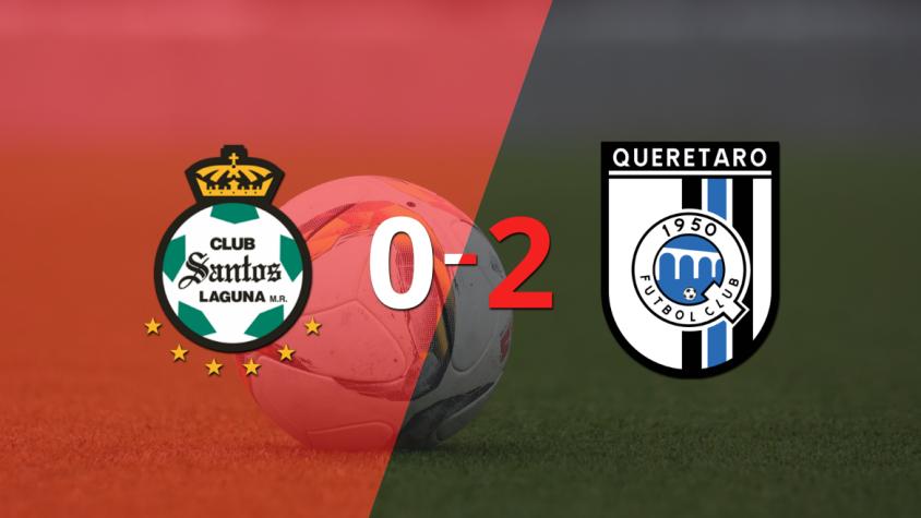Querétaro venció por 2-0 a Santos Laguna como visitante