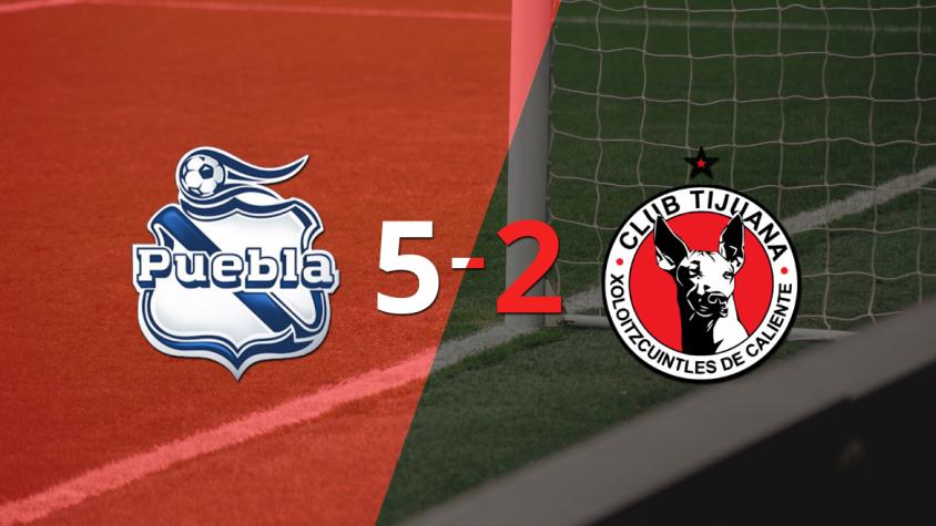 Puebla golea 5-2 a Tijuana y Guillermo Martínez firma doblete