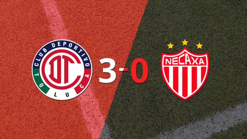 Necaxa se fue goleado 3-0 en su visita a Toluca FC