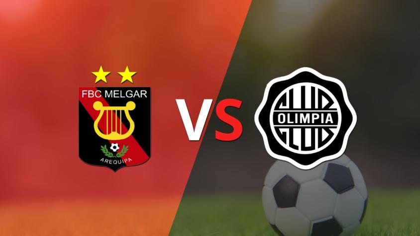 Al comienzo del segundo tiempo, Melgar y Olimpia empatan 1-1