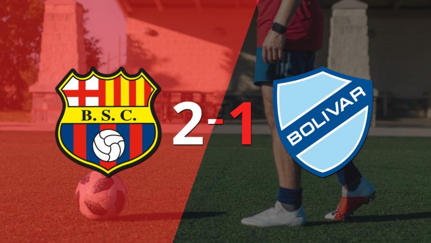 Barcelona sacó los 3 puntos en casa al vencer 2-1 a Bolívar
