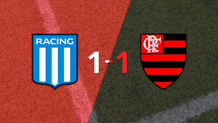 Racing Club no pudo en casa ante Flamengo y empataron 1-1 