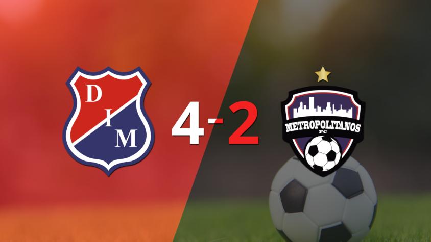 Independiente Medellín se hace fuerte de local y se impone 4-2 ante Metropolitanos