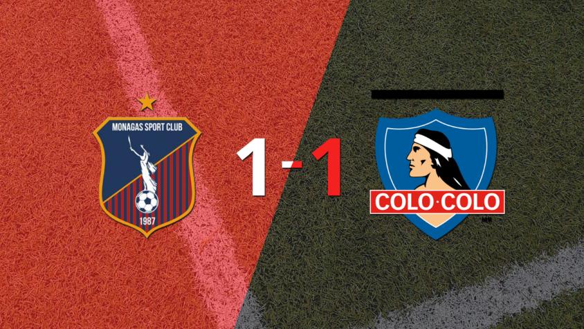 Monagas y Colo Colo empataron 1 a 1