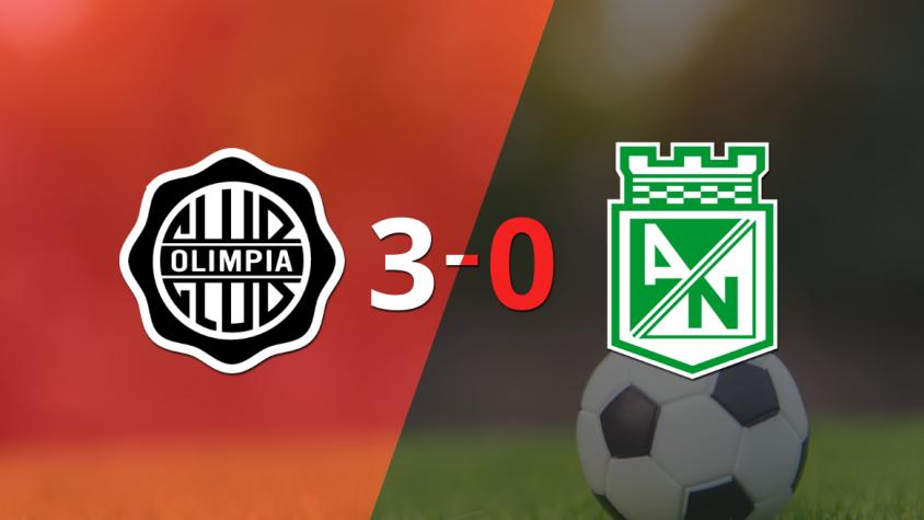 Olimpia le pasó por encima 3-0 a At. Nacional