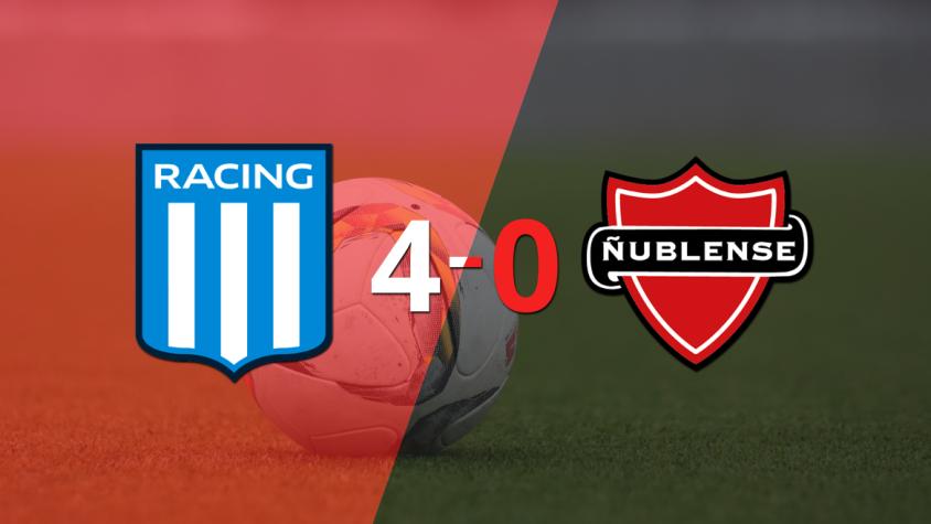 Ñublense fue superado fácilmente y cayó 4-0 contra Racing Club
