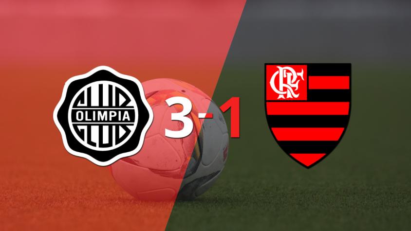 Con un marcador 3 a 1, Olimpia derrotó a Flamengo y quedó en Cuartos de Final