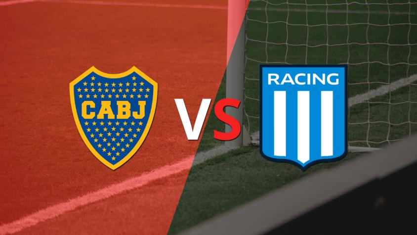 Se juega el segundo tiempo del empate en 0 entre Boca Juniors y Racing Club