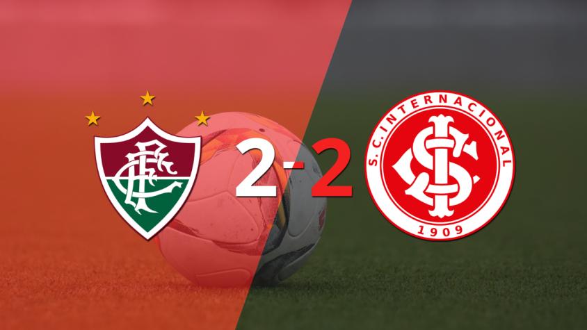 Internacional empató ante Fluminense en el partido de ida