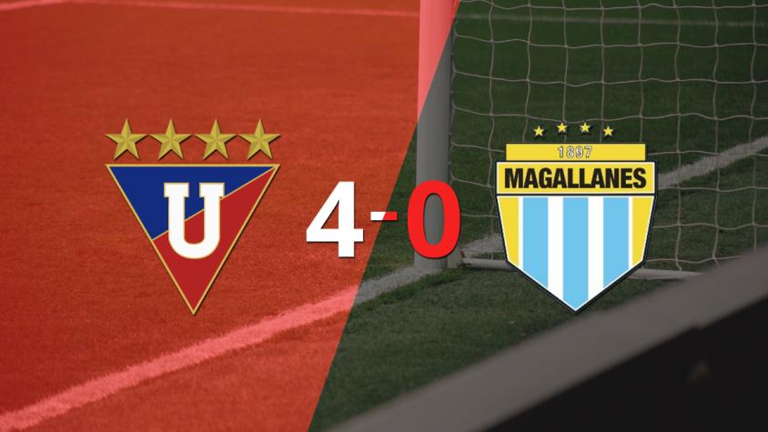 Liga de Quito golea 4-0 a Magallanes y José Angulo firma doblete 