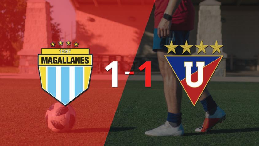 Liga de Quito empató 1-1 en su visita a Magallanes