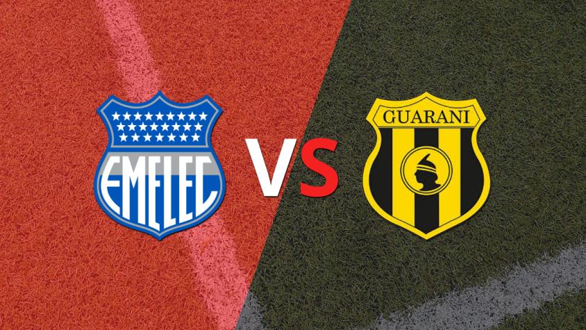 Arranca el segundo tiempo del empate entre Emelec y Guaraní