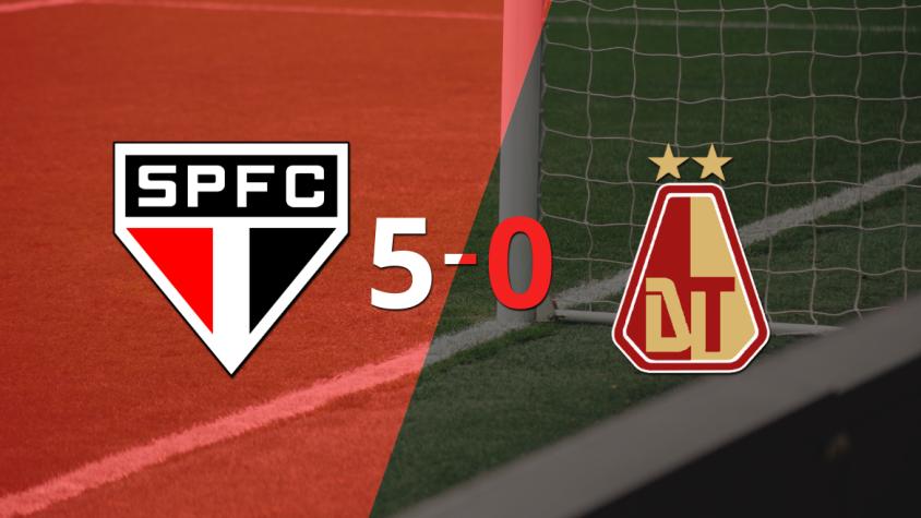 Tolima cayó ante São Paulo con dos goles de Caio Paulista