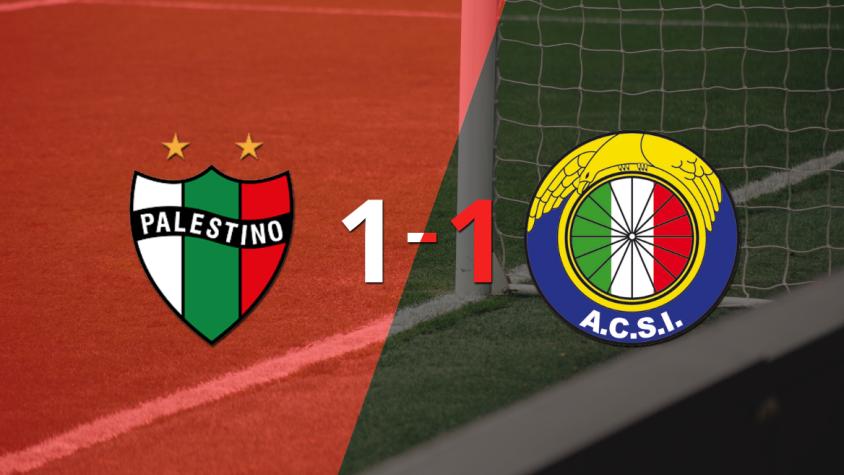 Palestino y Audax Italiano se repartieron los puntos en un 1 a 1