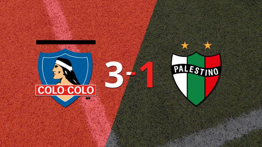 Carlos Palacios anota doblete en la victoria por 3 a 1 de Colo Colo sobre Palestino
