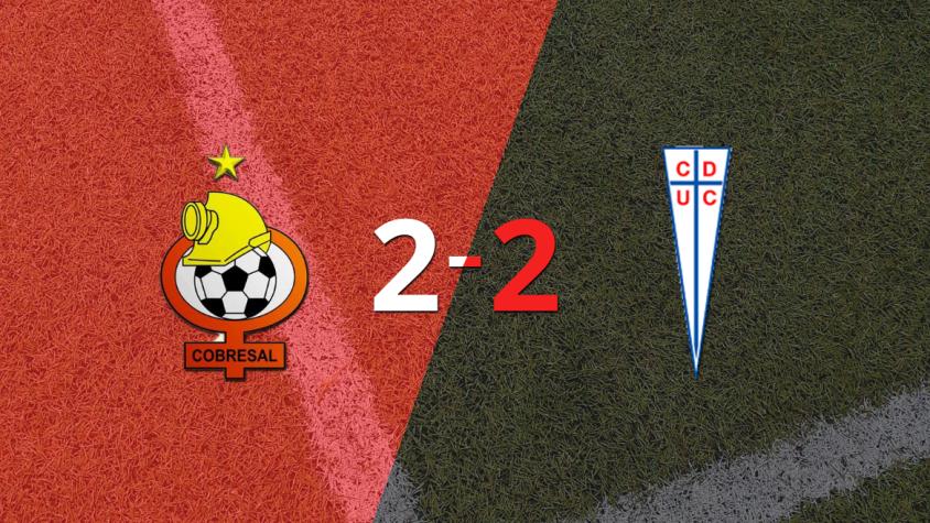 Cobresal y U. Católica firman un empate en dos