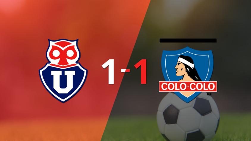 Con un empate 1-1 terminó el Superclásico entre Universidad de Chile y Colo Colo