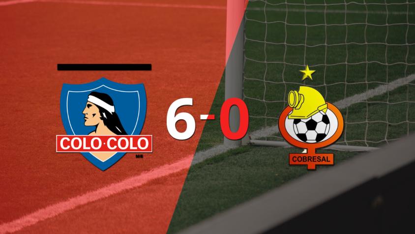 Colo Colo golea 6-0 a Cobresal y Damián Pizarro firma doblete