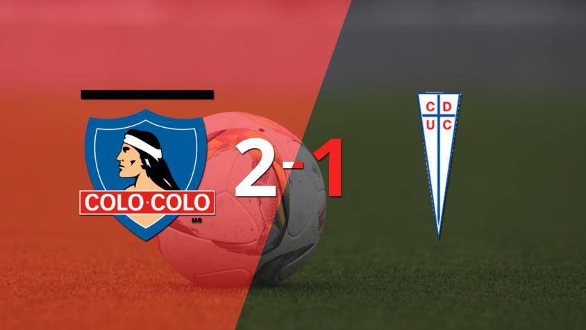 Colo Colo consiguió una victoria en casa por 2 a 1 ante U. Católica