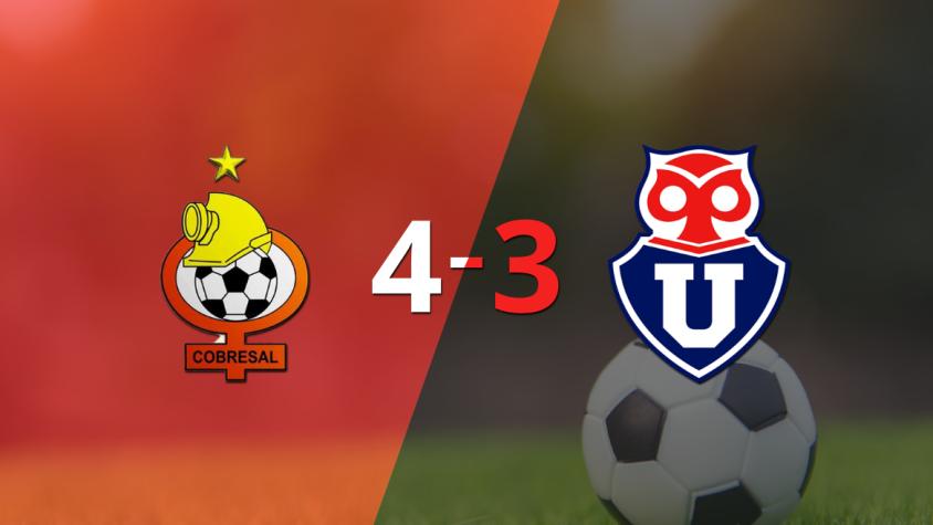 Universidad de Chile no pudo hacer frente al poderío de Cobresal y terminó perdiendo por 4-3