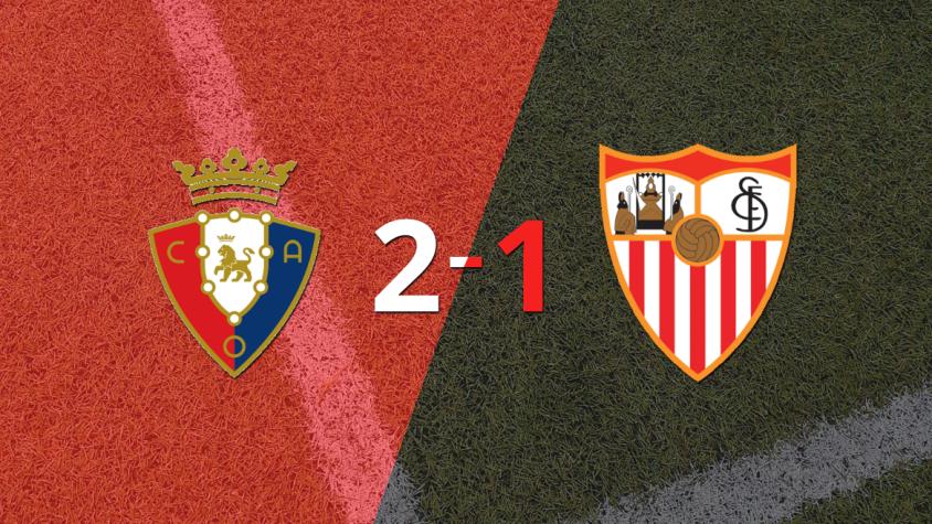 Osasuna logra 3 puntos al vencer de local a Sevilla 2-1
