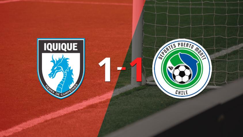Deportes Iquique logró sacar el empate de local frente a D. Puerto Montt