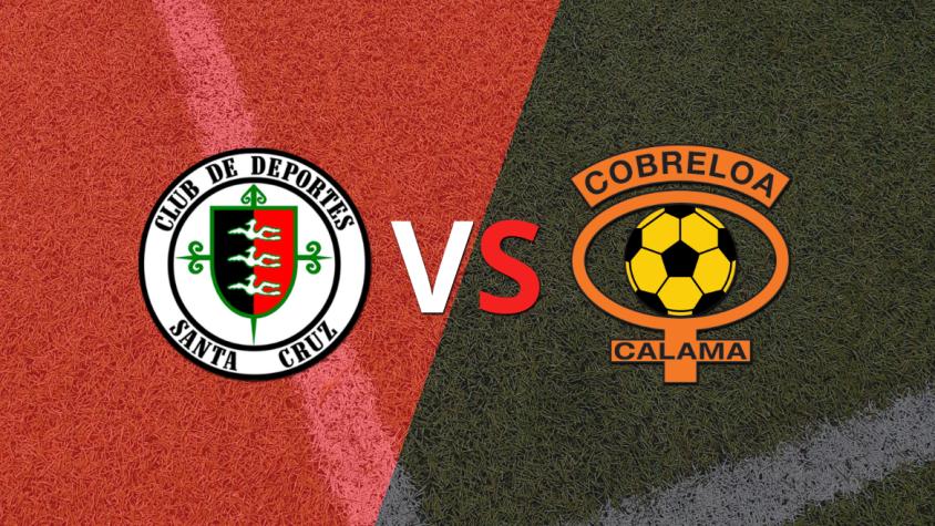 Arranca el segundo tiempo del empate entre Dep. Santa Cruz y Cobreloa