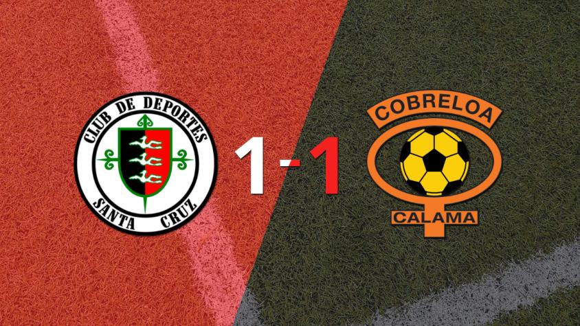 Dep. Santa Cruz y Cobreloa empataron 1 a 1 Dep. Santa Cruz y Cobreloa empataron 1 a 1