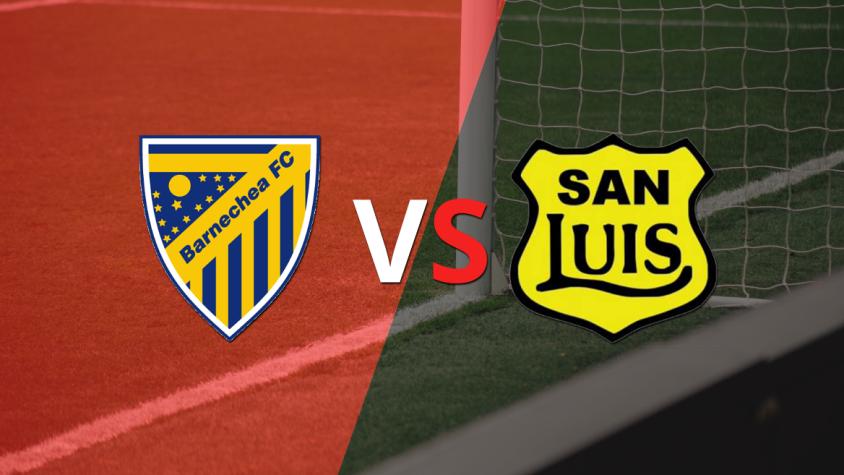 Arranca el segundo tiempo sin goles entre A.C. Barnechea y San Luis