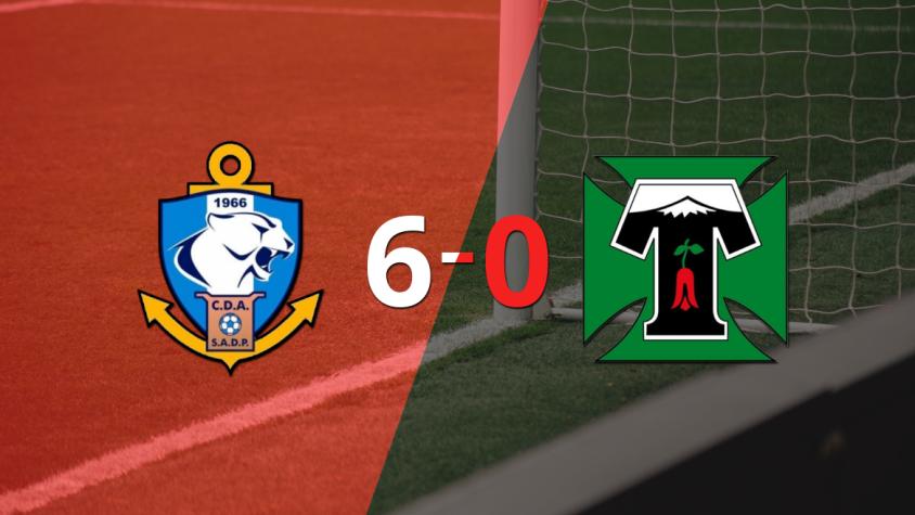 Deportes Temuco no opuso resistencia y fue goleado por D. Antofagasta con hat-trick de Rodrigo Contreras