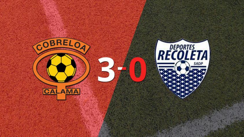 Cobreloa goleó 3-0 a Recoleta con doblete de Gustavo Gotti