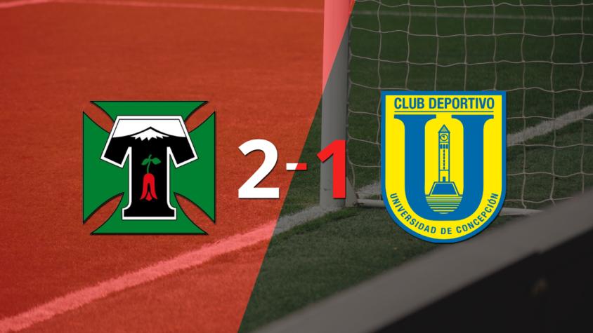 Deportes Temuco logró una victoria de local por 2 a 1 frente a U. Concepción