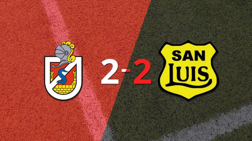 D. La Serena empató 2-2 en casa con San Luis