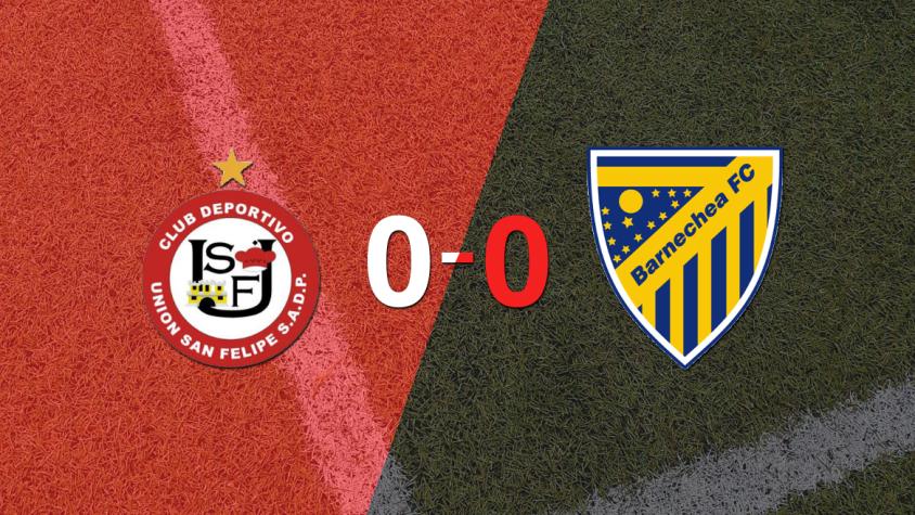 U. San Felipe y A.C. Barnechea no se hicieron daño y empataron sin goles
