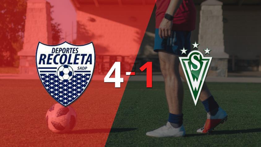 Recoleta derrotó sin complicaciones a Santiago Wanderers con doblete de Roberto Riveros